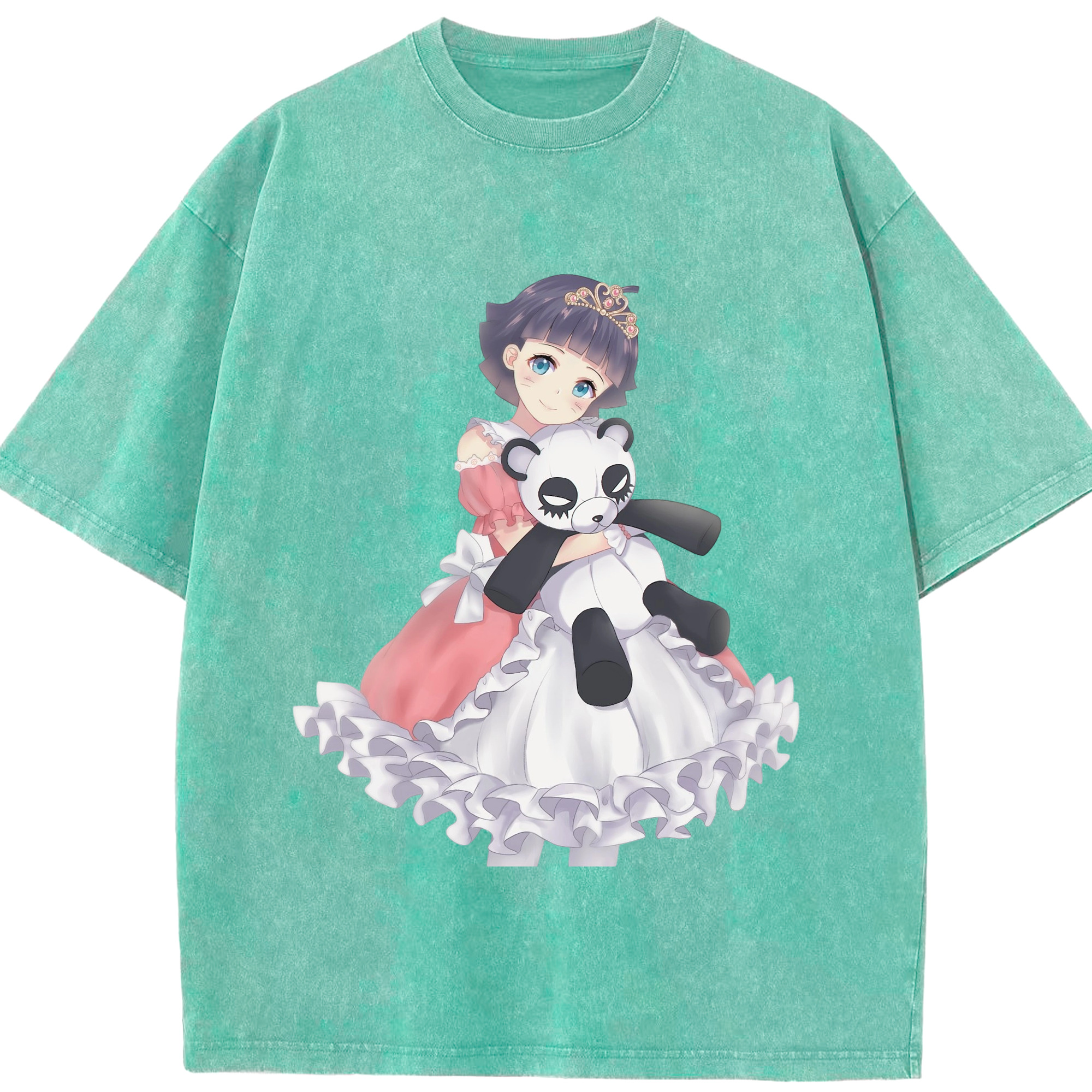 （画像用） NARUTO -ナルト- うずまき ヒマワリ Uzumaki Himawari 綿100% ヴィンテージ風 半袖Tシャツ（フロントプリント）